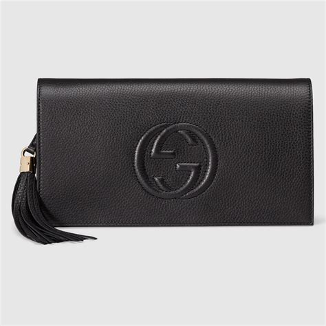 gucci soho black clutch|gucci snakeskin clutch.